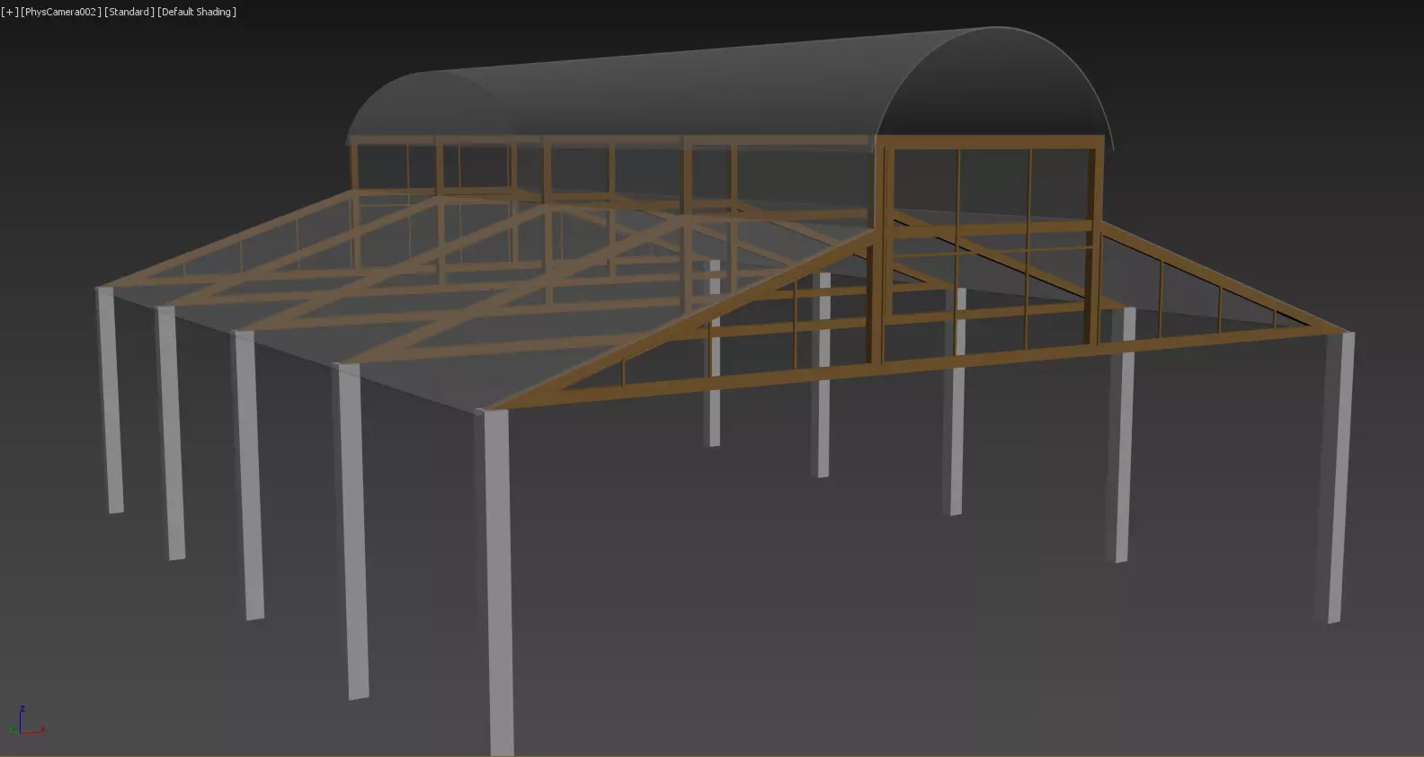 Hangar Structure 3D model_0