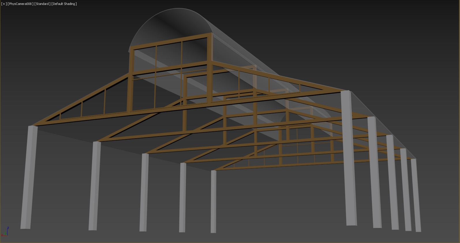 Hangar Structure 3D model_3