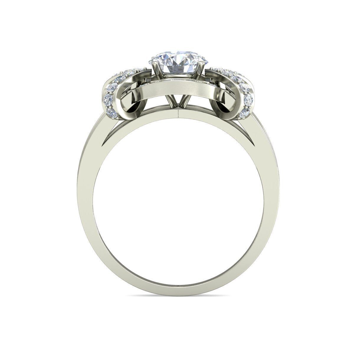 Women Ring Render 3dm STL OBJ FBX Details 3D print model_1