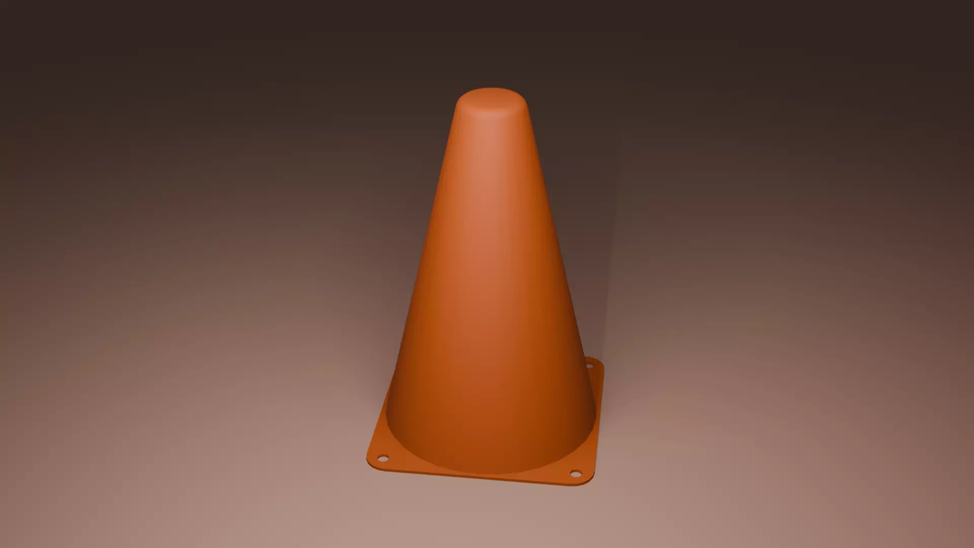 Roller cone Free low-poly 3D model