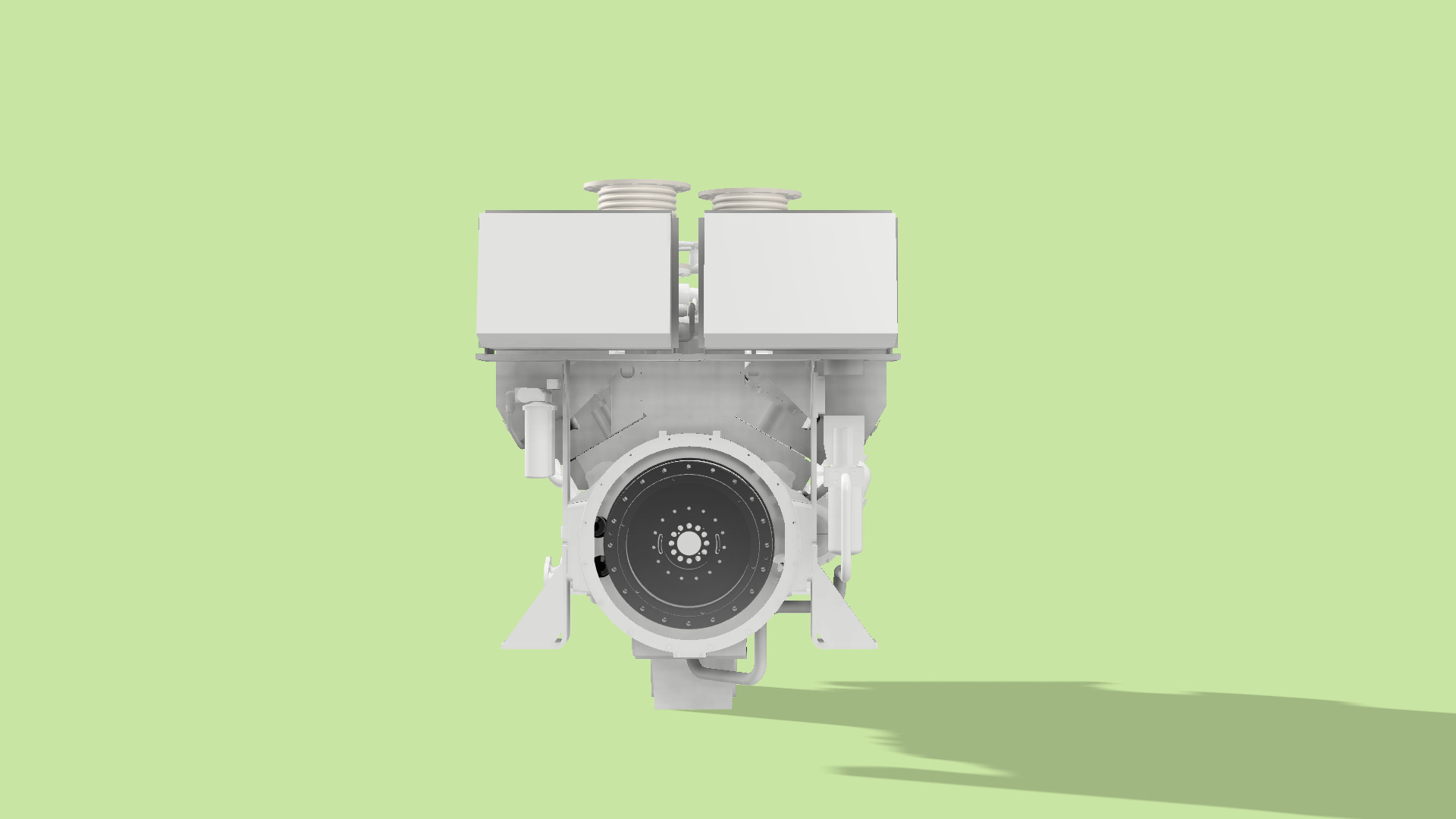 QSK60MARINE DIESEL ENGINE 3D print model_5