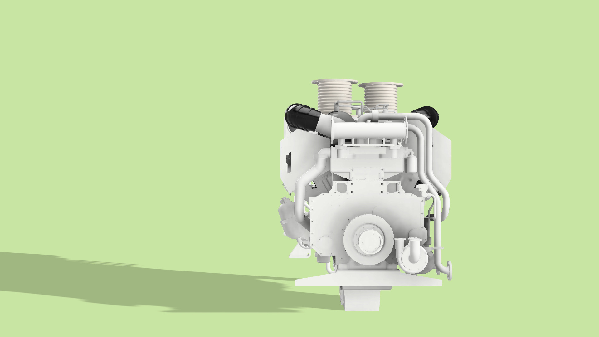 QSK60MARINE DIESEL ENGINE 3D print model_2