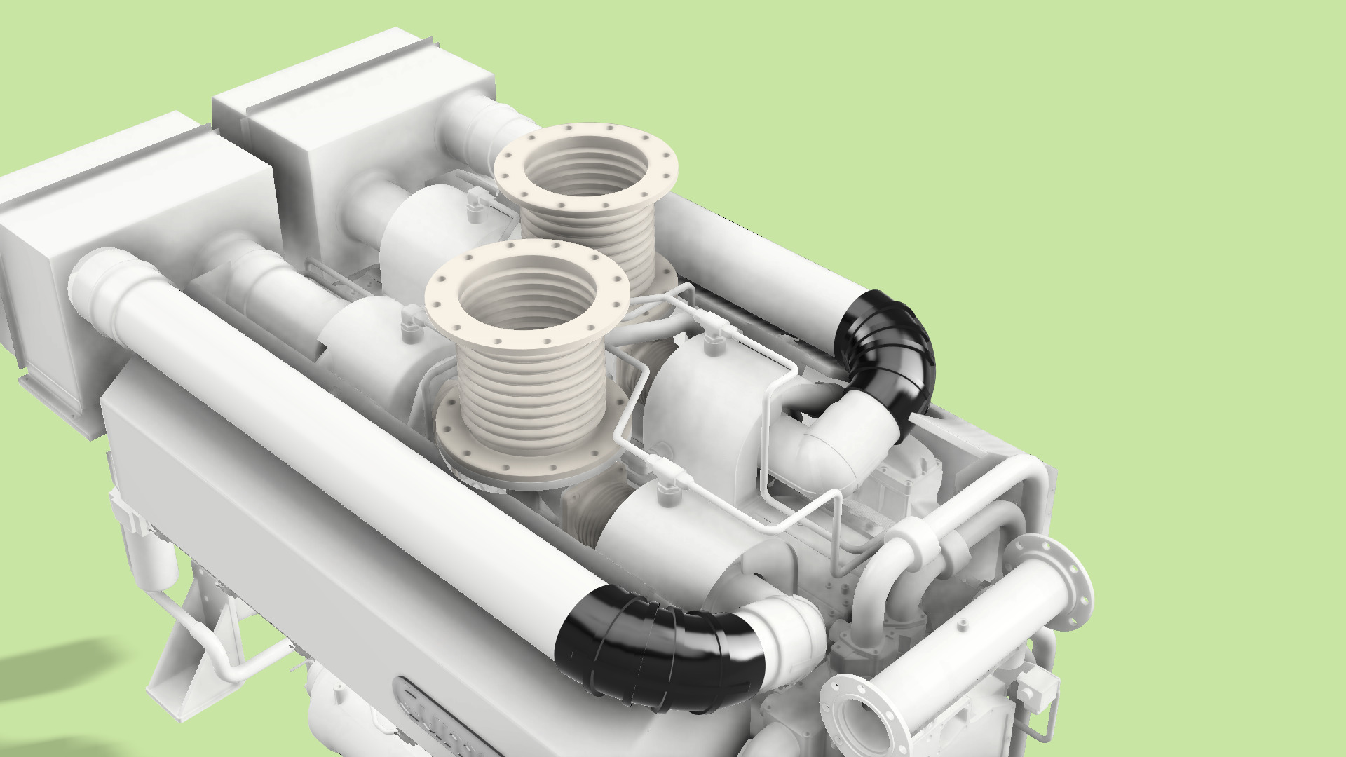 QSK60MARINE DIESEL ENGINE 3D print model_9