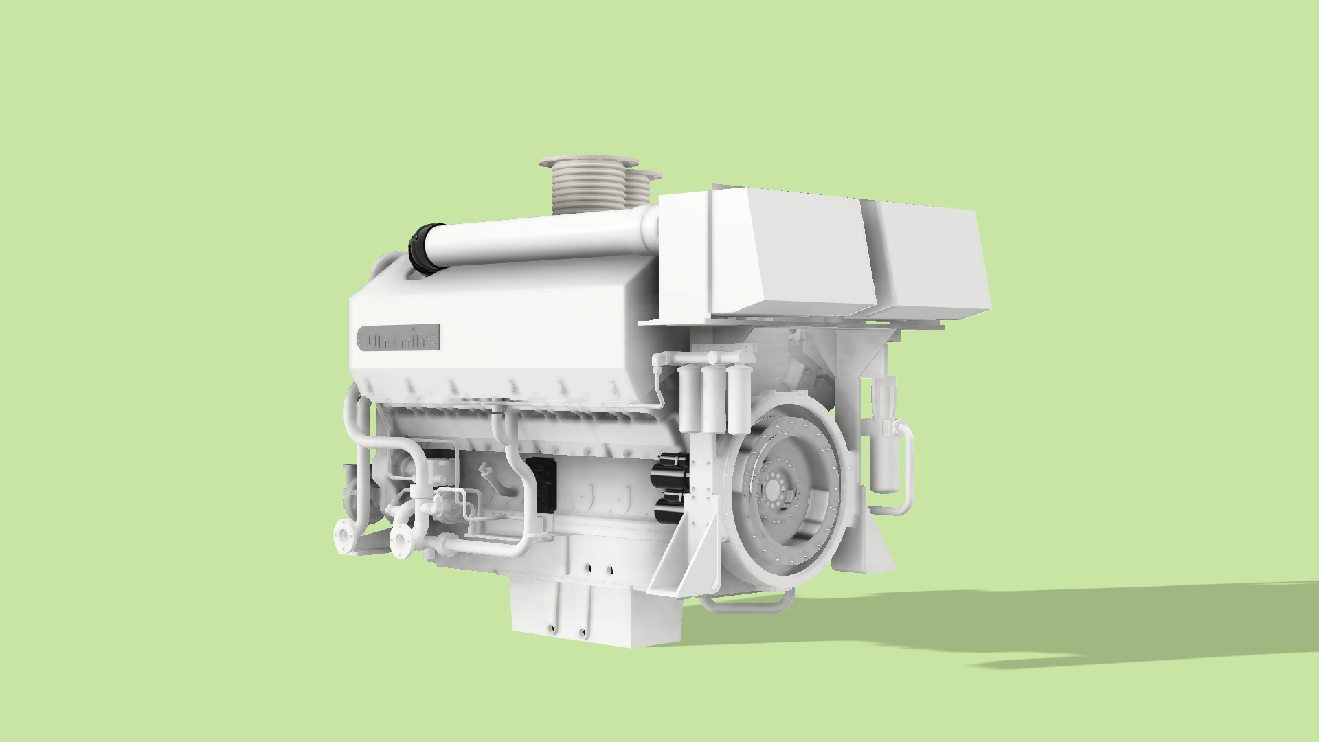 QSK60MARINE DIESEL ENGINE 3D print model_6