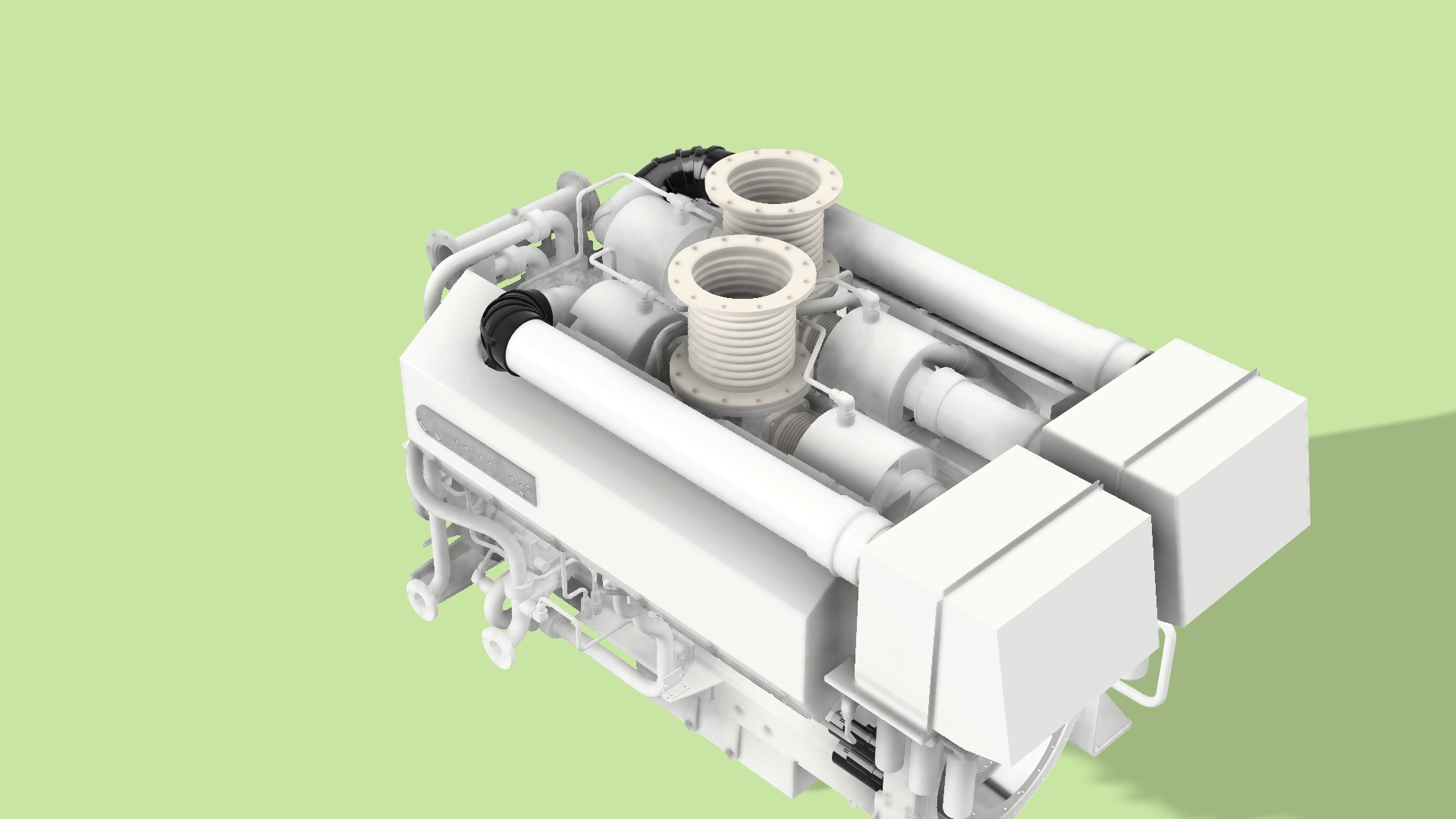 QSK60MARINE DIESEL ENGINE 3D print model_7