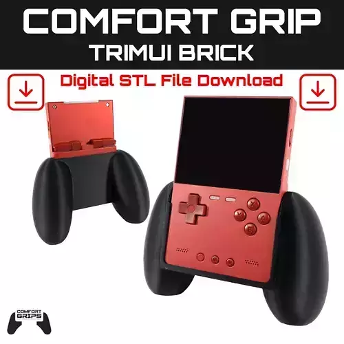 Trimui Brick Comfort Grip Case 3D print model