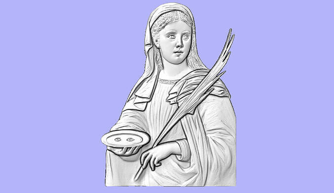 SANTA LUZIA BAS RELIEF 3D model