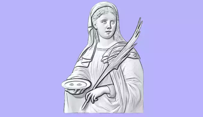 SANTA LUZIA BAS RELIEF