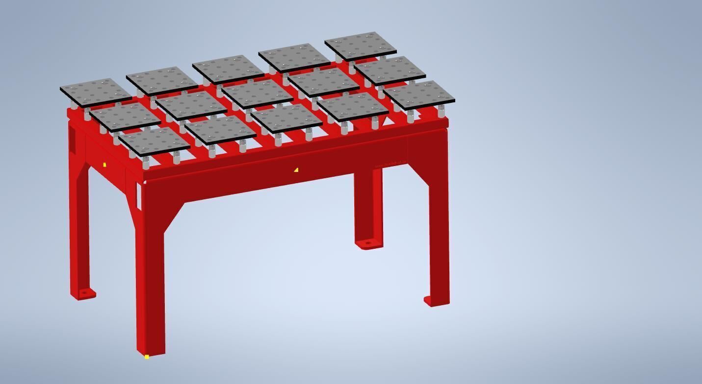 Welding Fabrication Table 3D model_1