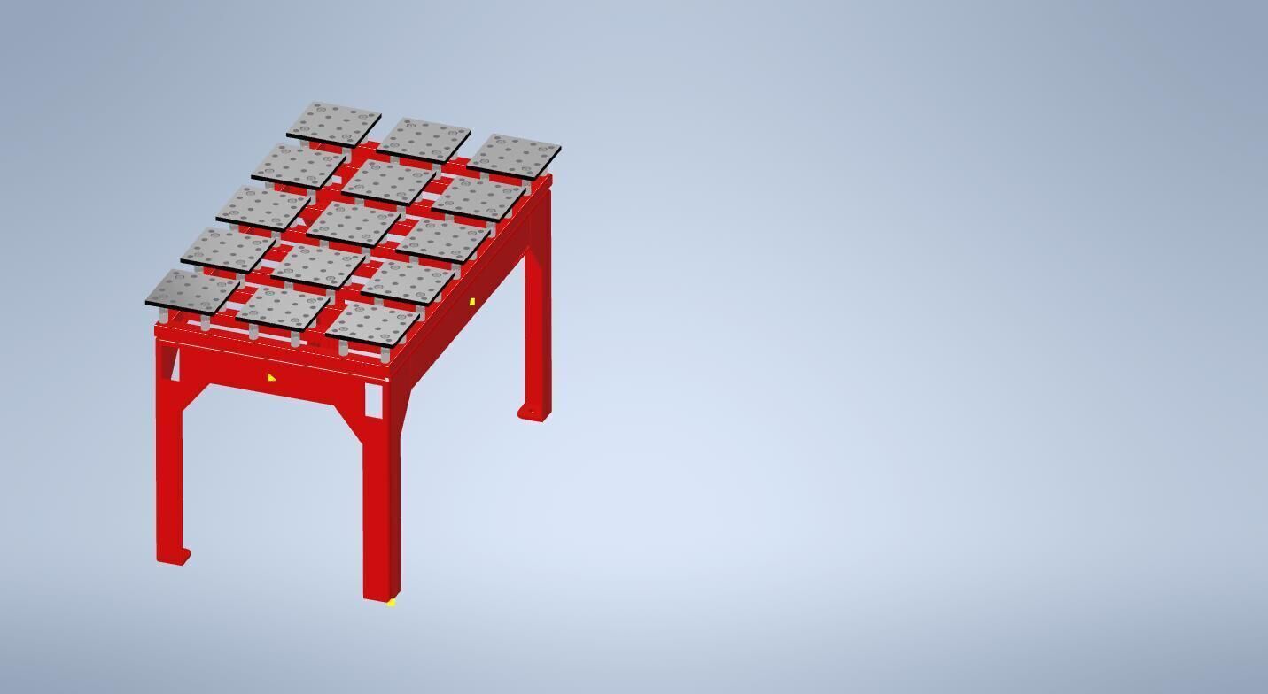 Welding Fabrication Table 3D model_4