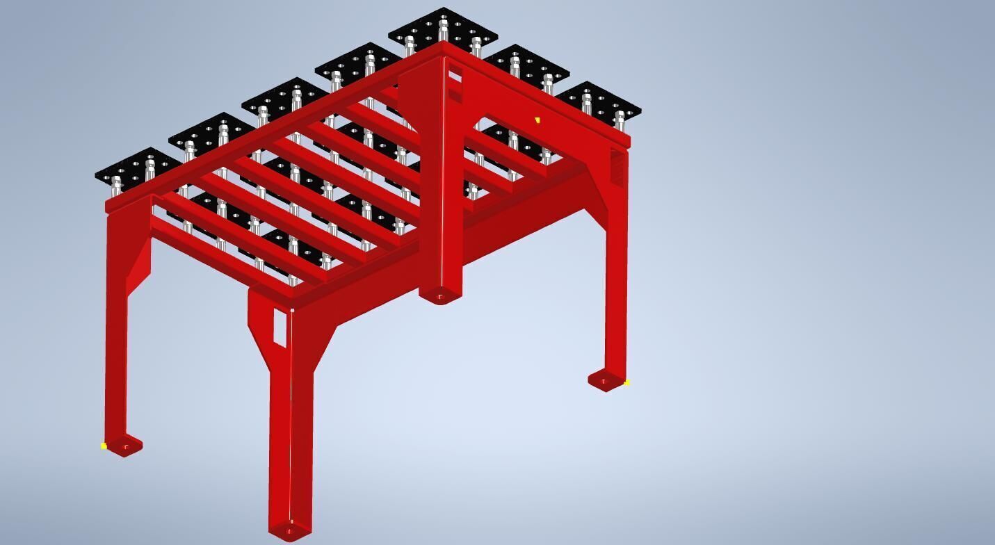 Welding Fabrication Table 3D model_2