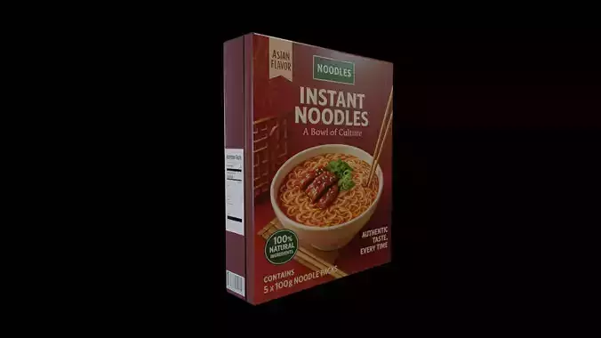 Instant Noodles - GAME READY PBR Low-poly 3D model