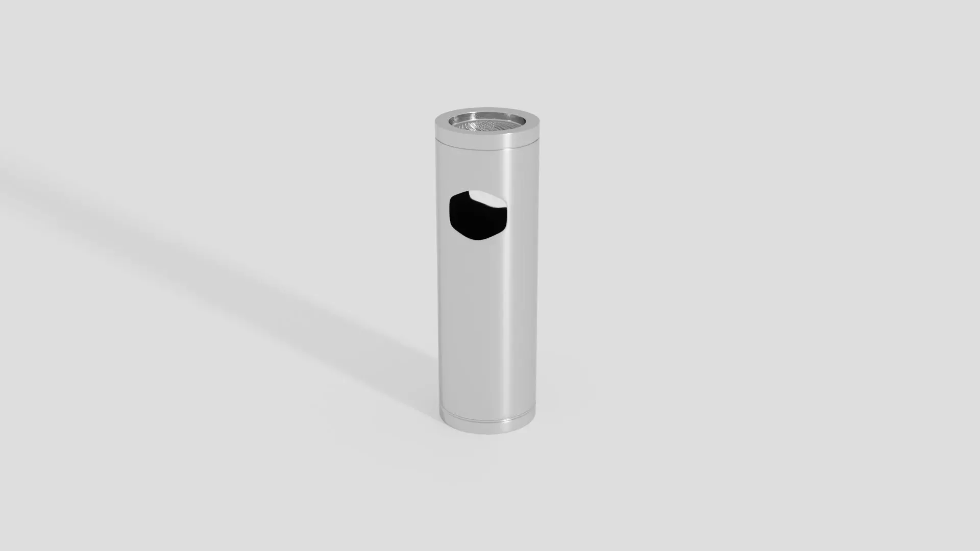 Cylinder Rubbish Bin Free low-poly 3D model