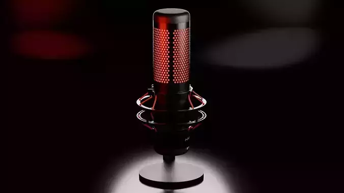 HYPERX QuadCast Microphone 3D Model