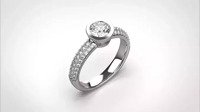 R061 Classic 18K Wedding Band Ring CAD Jewelry File