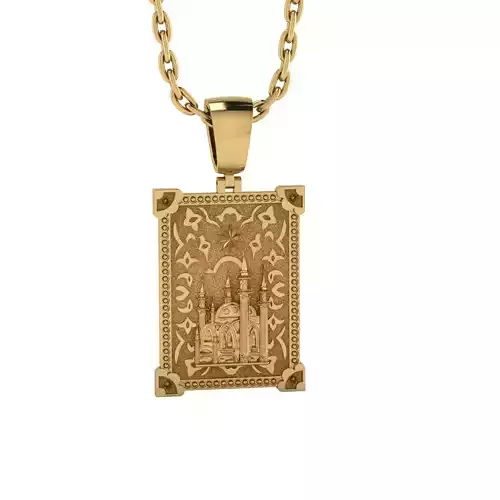 Mosque muslim pendant Free 3D print model