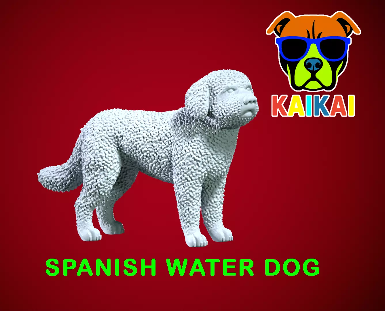 SWD - Spanish Water Dog - Perro turco model - 3D print 3D print model_0