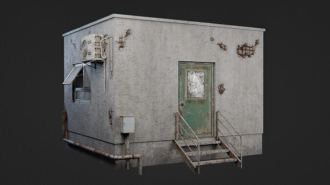 Urban Building Pack Low-poly 3D model 2