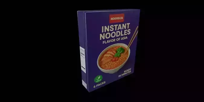 Instant Noodles - GAME READY PBR Low-poly 3D model