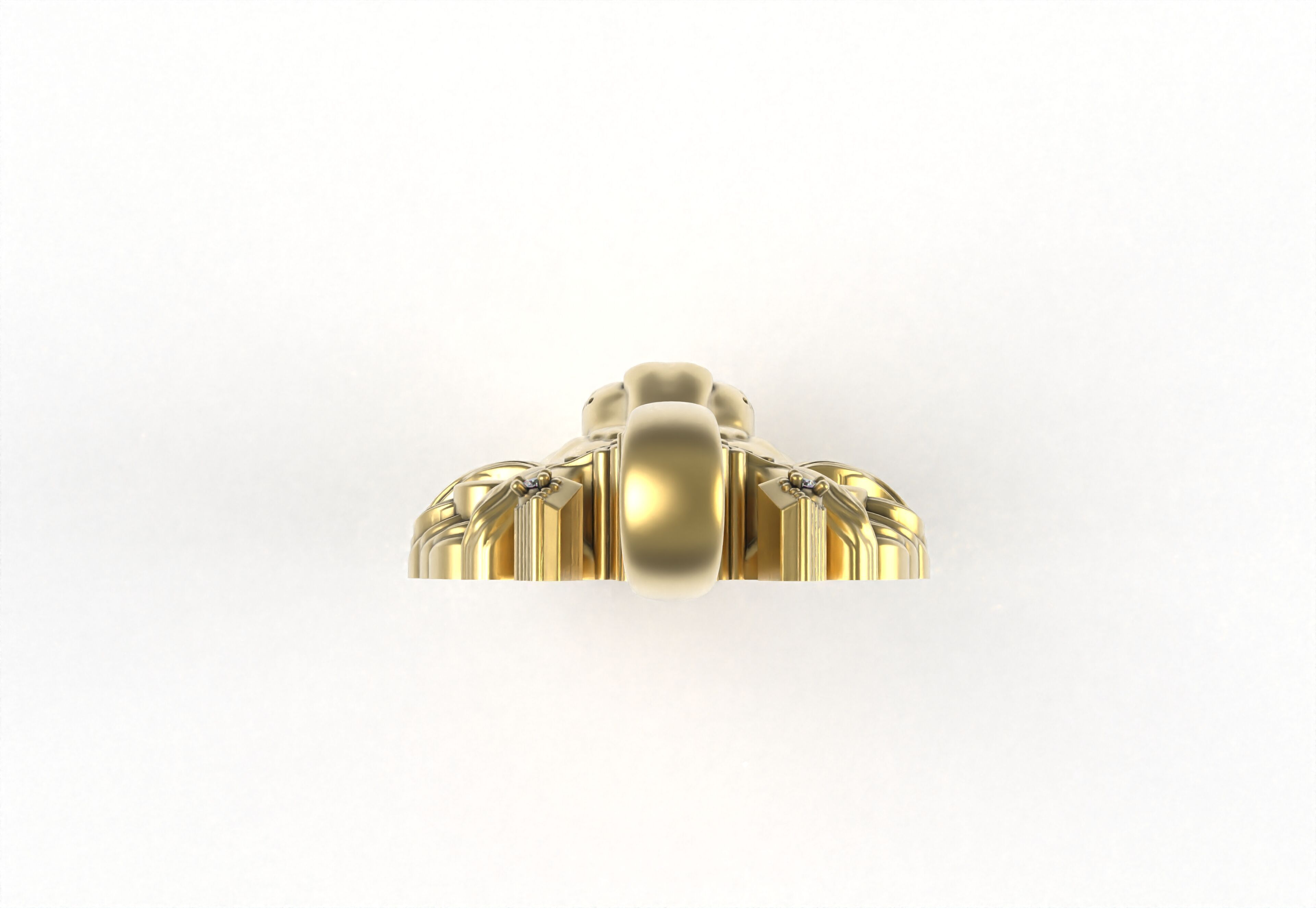 Lion with Crown Pendant 3D print model_7