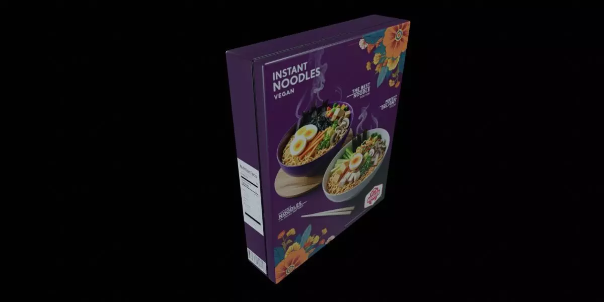 Instant Noodles - GAME READY PBR Low-poly 3D model Low-poly 3D model_0
