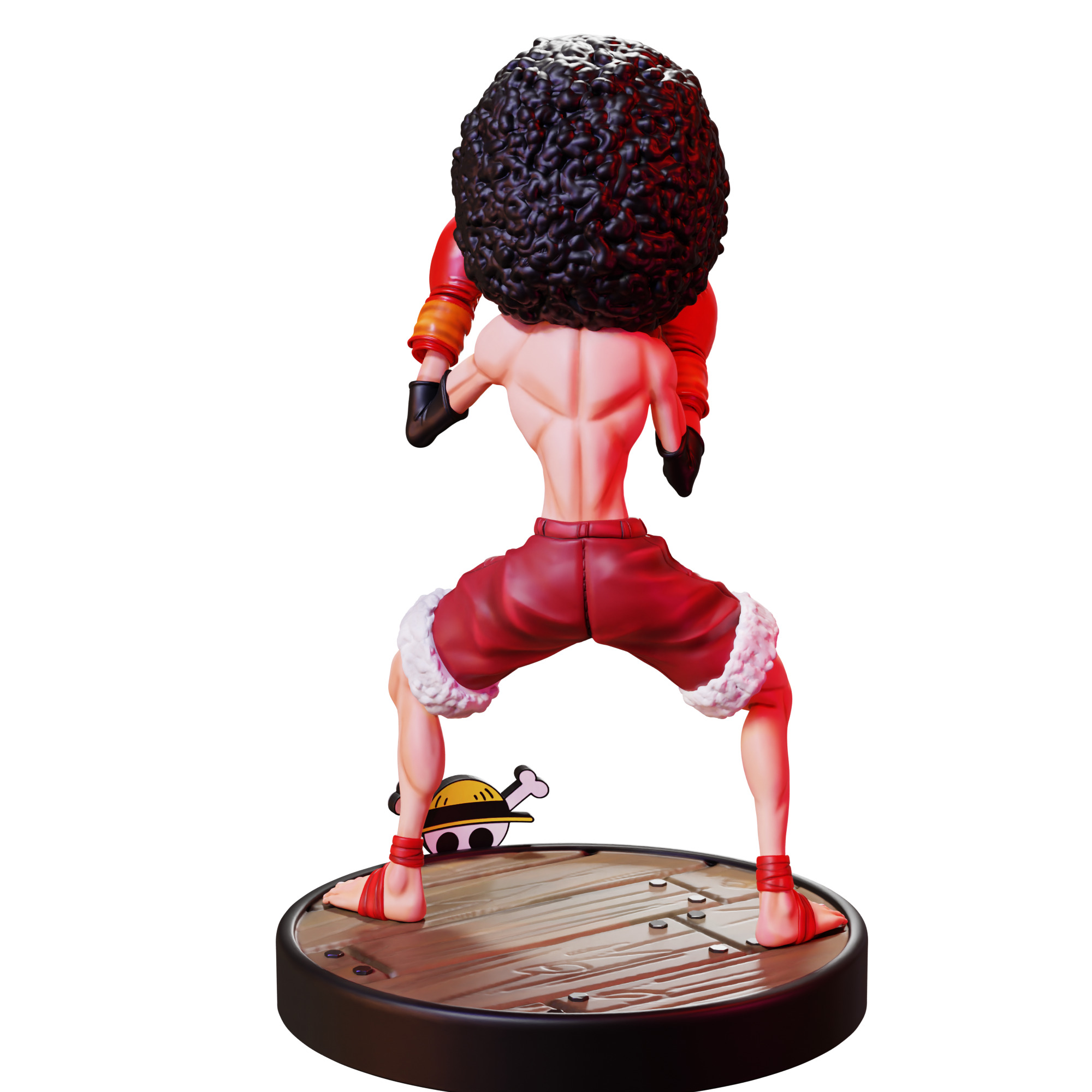 Luffy Afro One Piece 3D print model_5