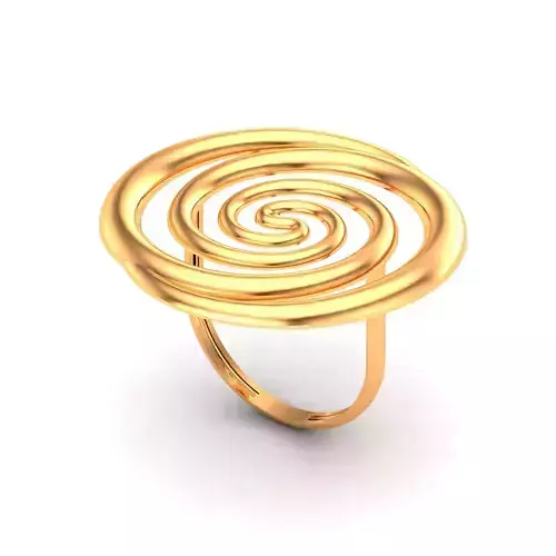 Minimal women gold ring 1001