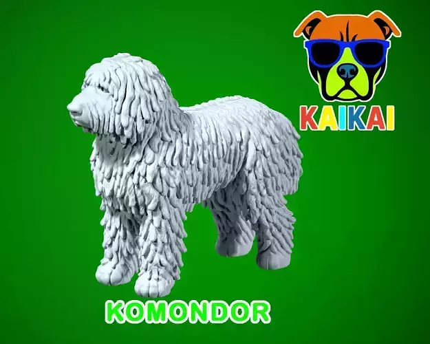DOG - Komondor - Hungarian Commonmop MODEL - 3d PRINT 3D print model