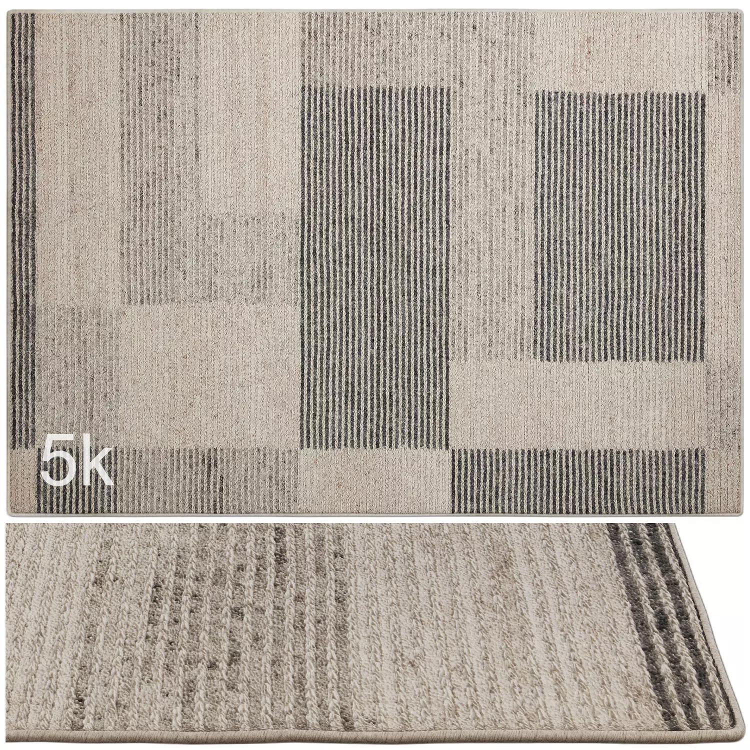 Carpet set 2237 - Hand Tufted Rug - 5K 3D model_0
