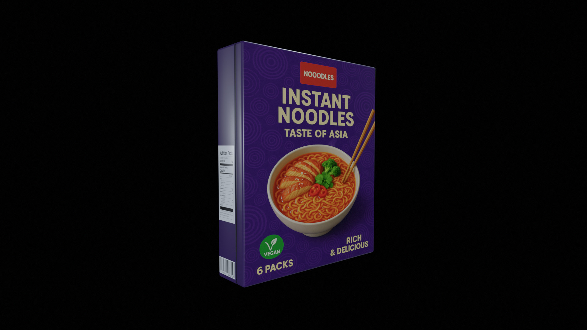 Instant Noodles - GAME READY PBR Low-poly 3D model Low-poly 3D model_5