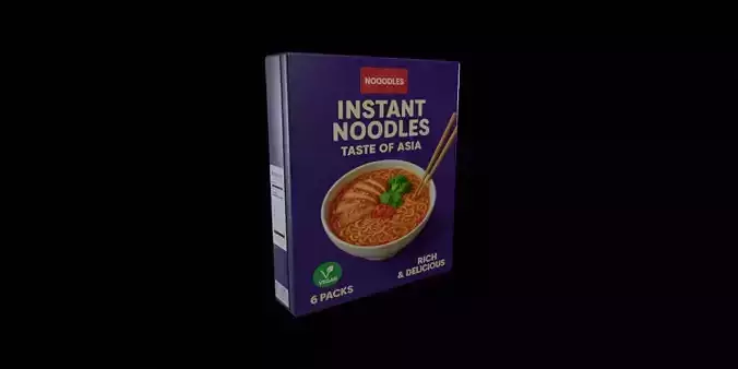 Instant Noodles - GAME READY PBR Low-poly 3D model