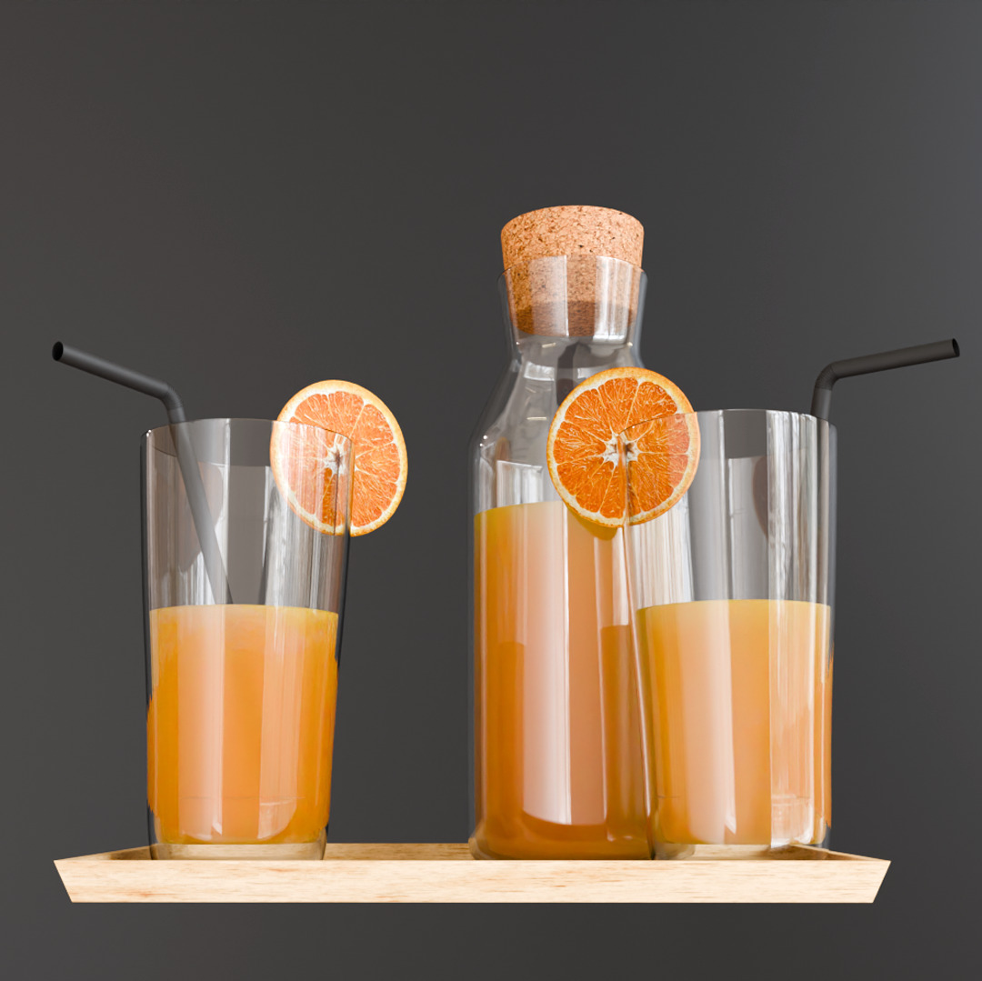 Juice trio pack 3D model_9