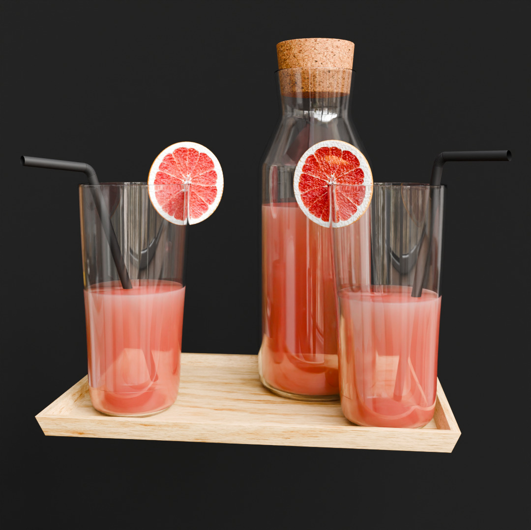 Juice trio pack 3D model_3