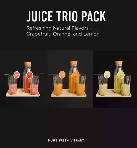 Juice trio pack 3D model