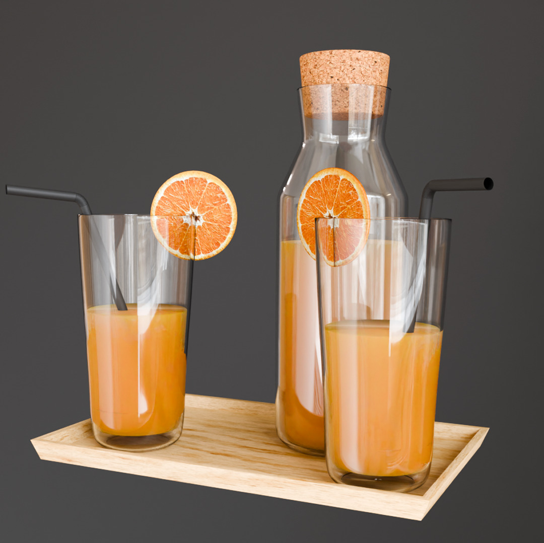 Juice trio pack 3D model_6