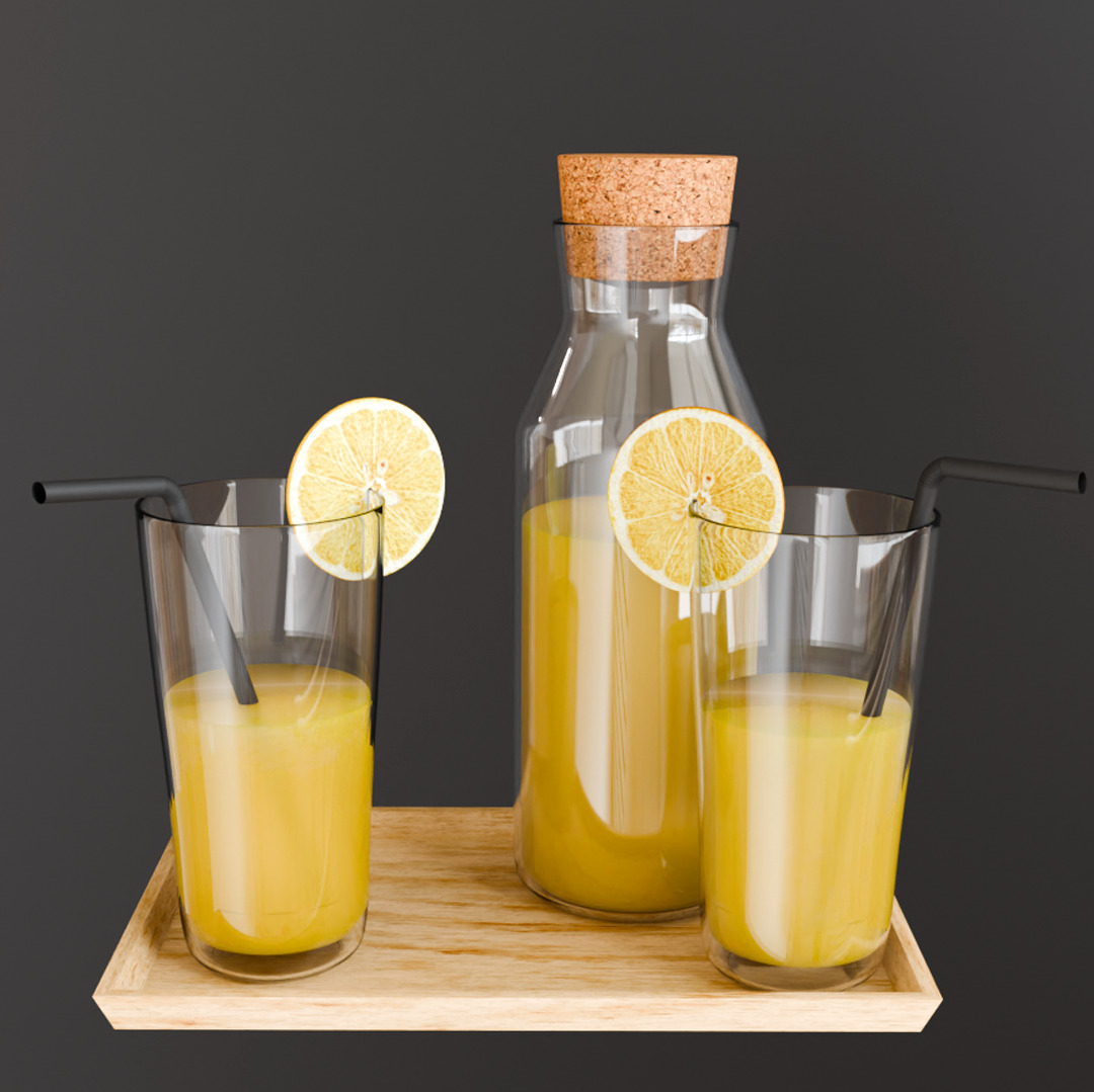 Juice trio pack 3D model_7