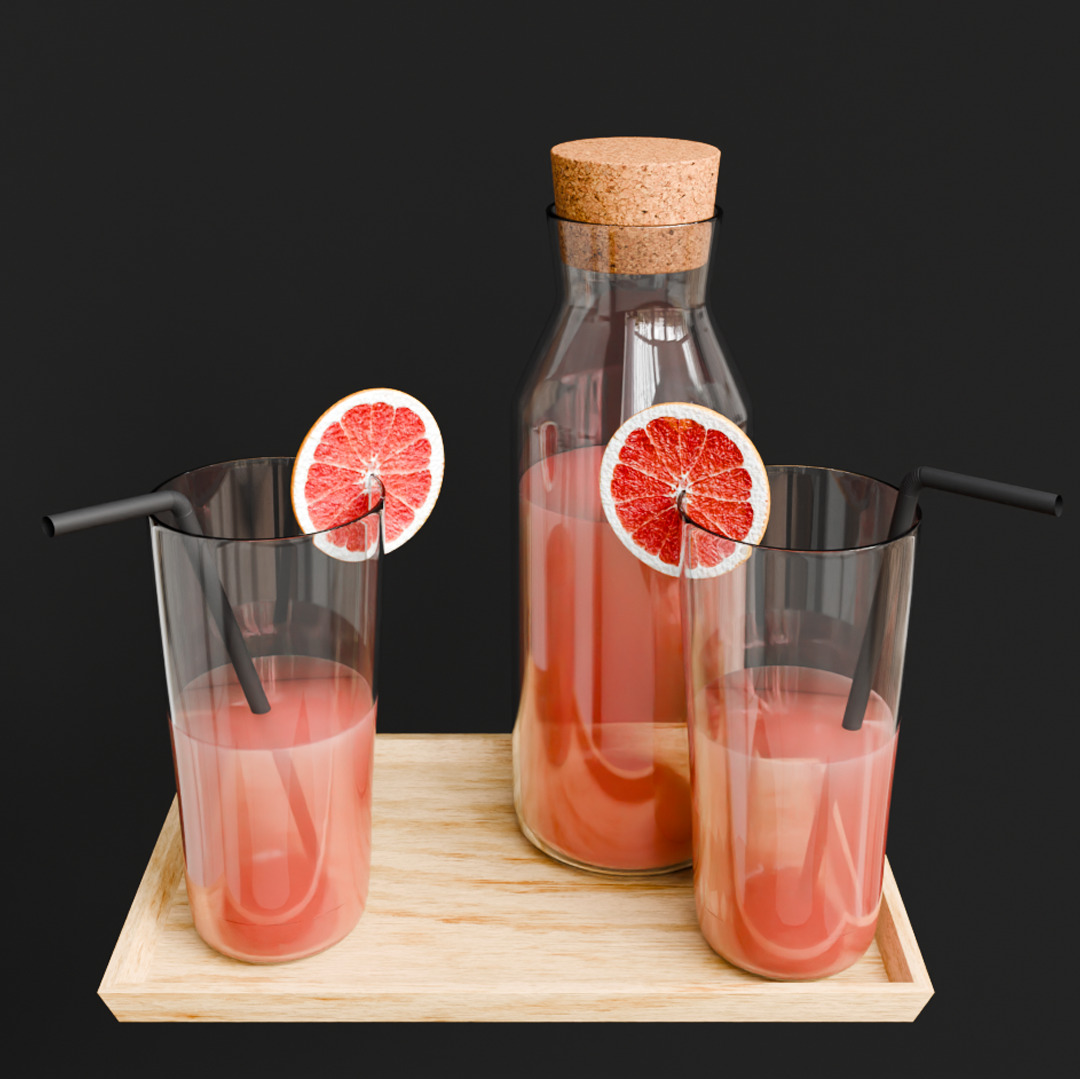 Juice trio pack 3D model_2