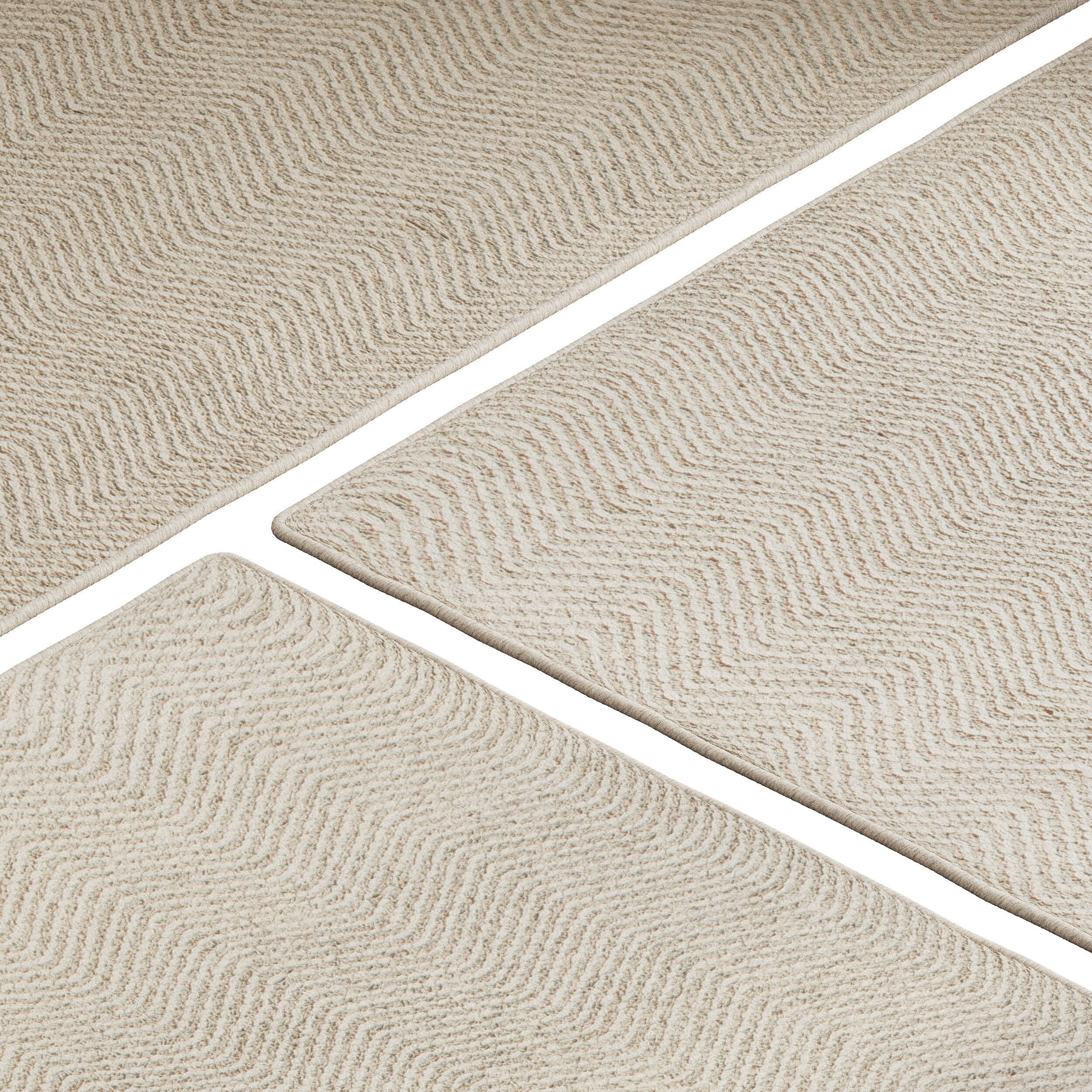 Carpet set 2218 - Jute Rug Taupe - 5K 3D model_3