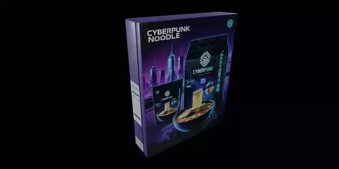 Instant Noodles - GAME READY PBR Low-poly 3D model