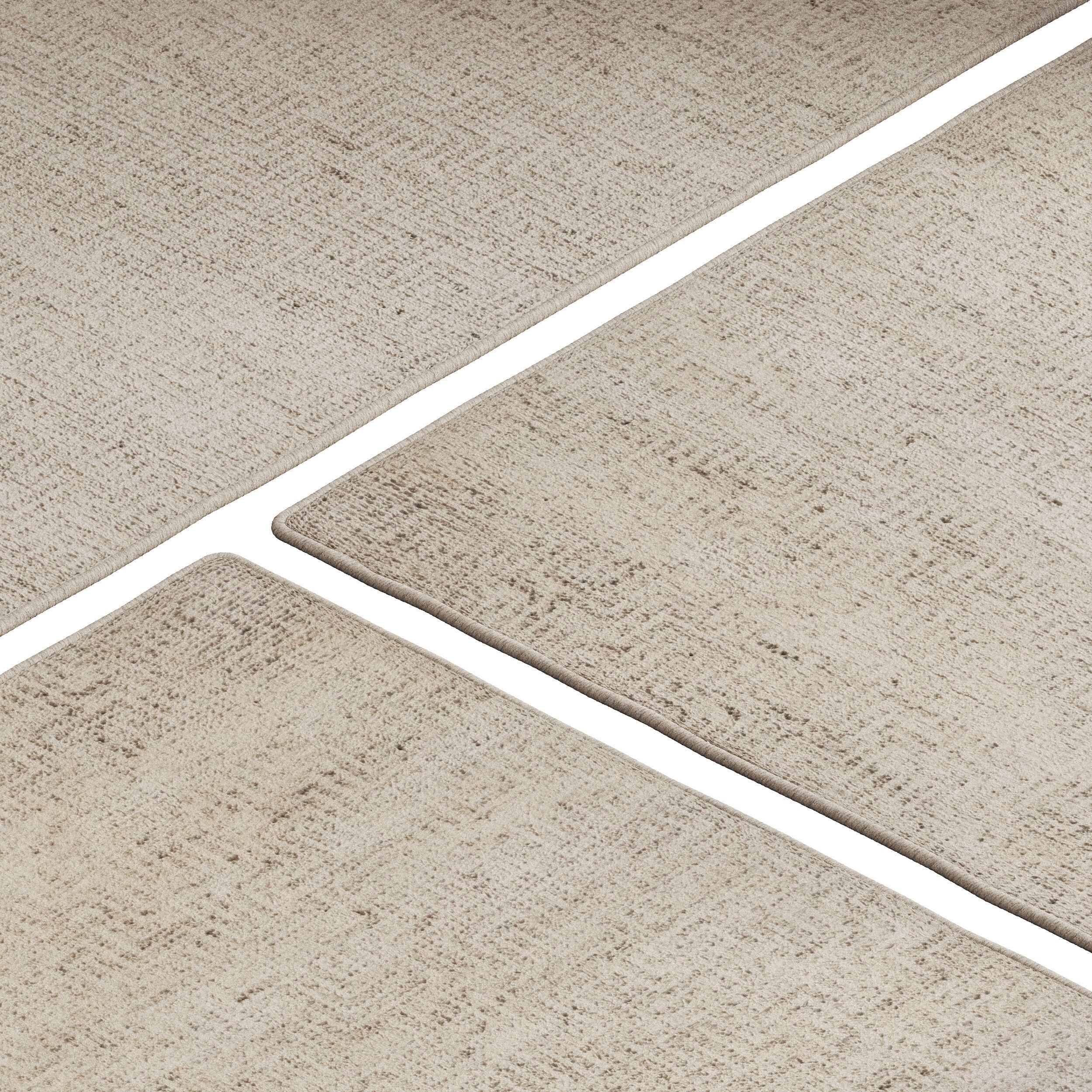 Carpet set 2212 - Jute Rug Taupe - 5K 3D model_3