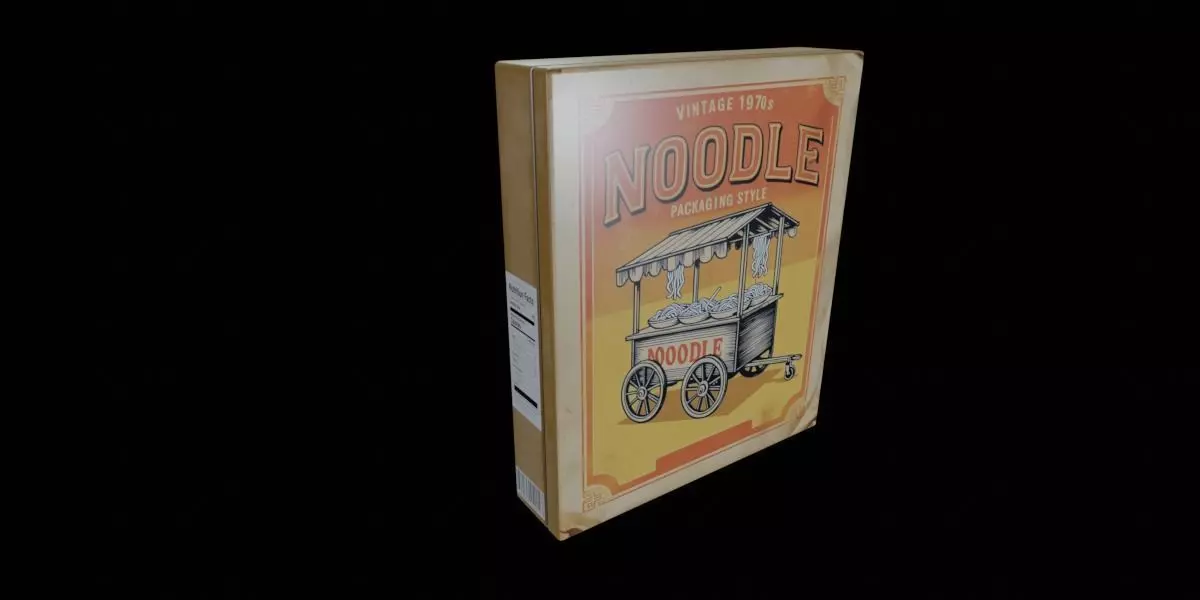 Instant Noodles - GAME READY PBR Low-poly 3D model Low-poly 3D model_0