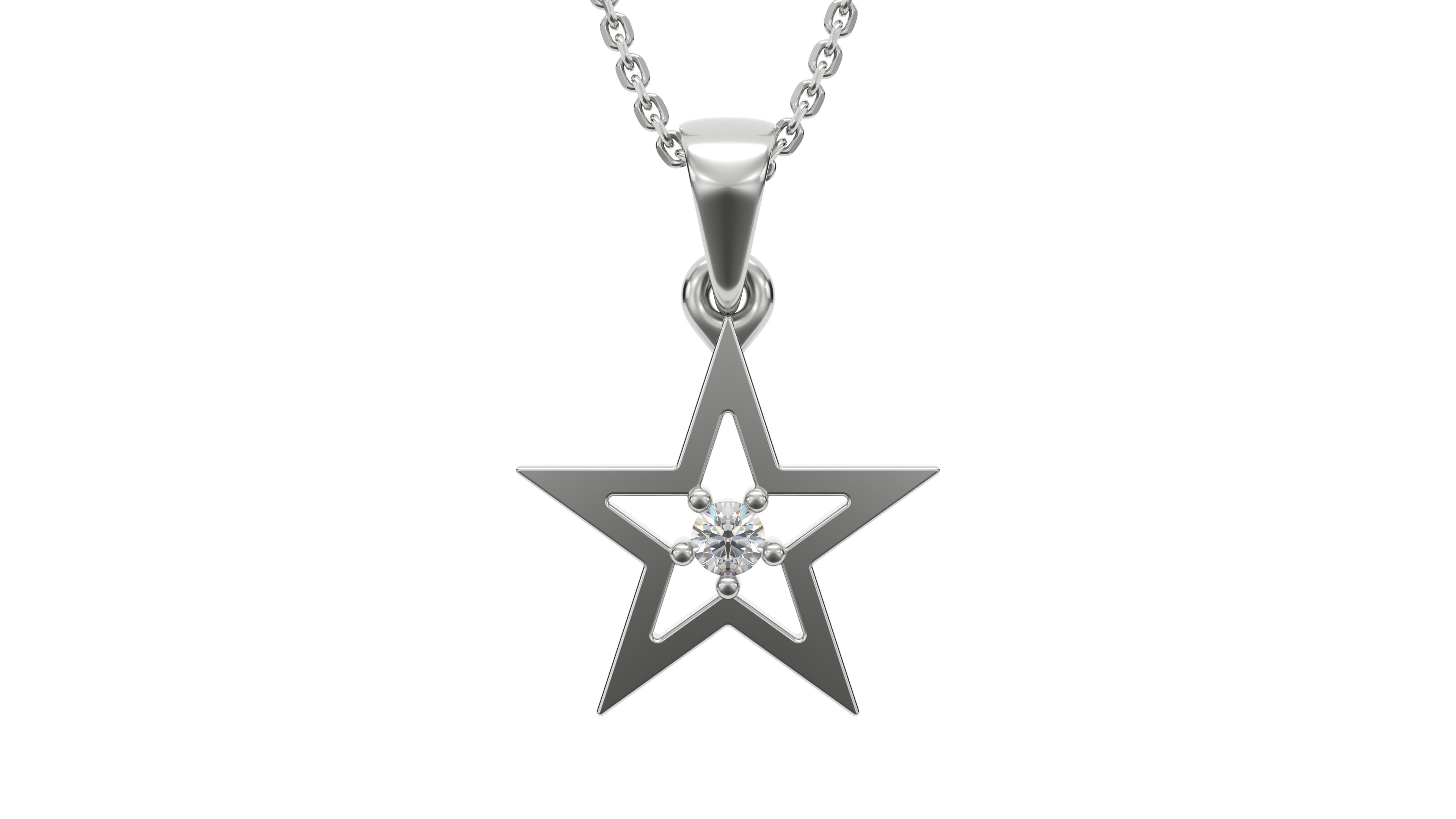 Star pendant V3 3D print model_3