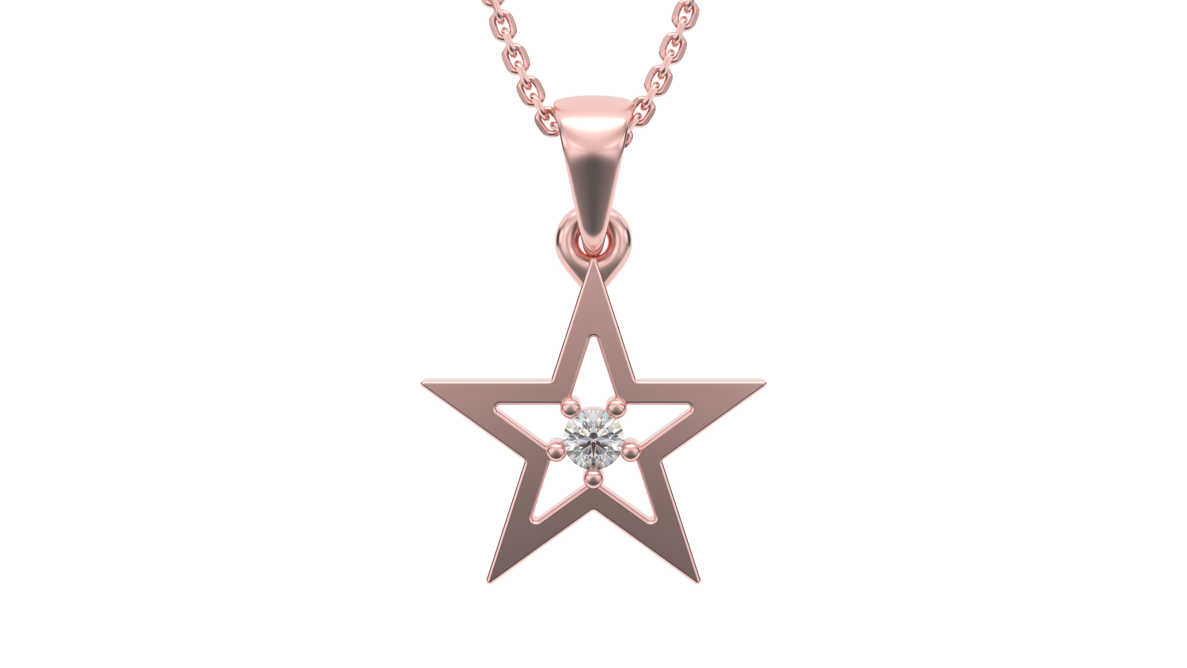 Star pendant V3 3D print model_5