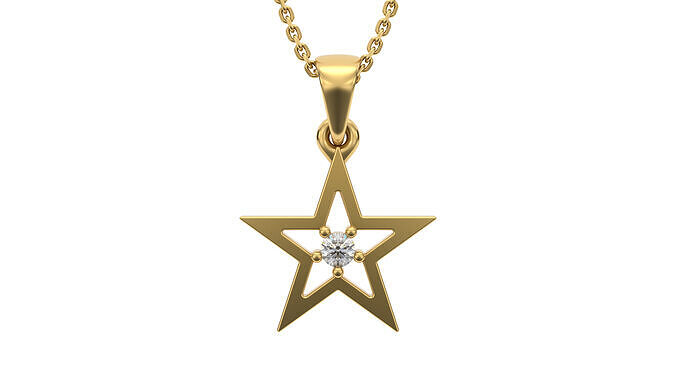 Star pendant V3 3D print model