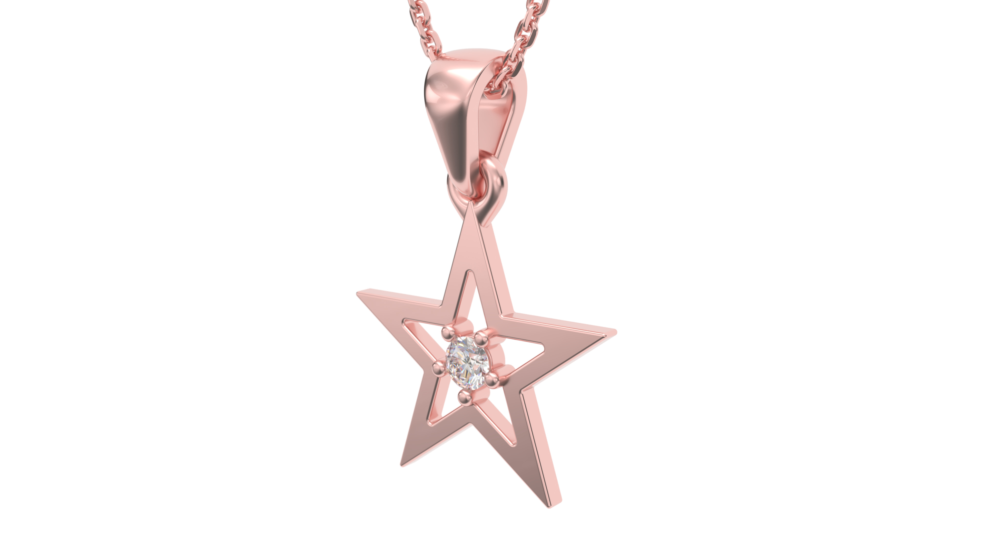 Star pendant V3 3D print model_6