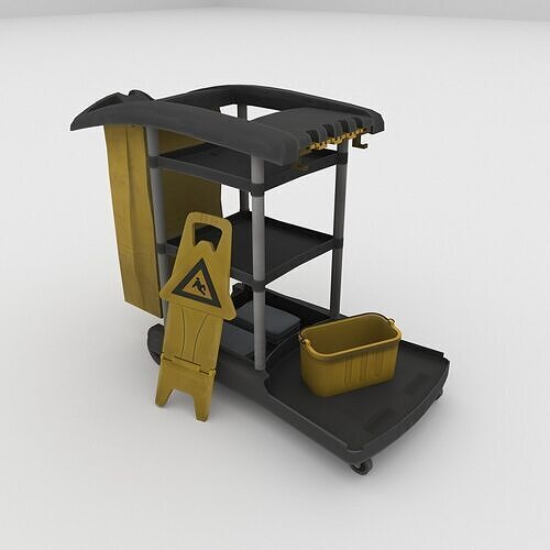 Janitor Equipment Low-poly 3D model