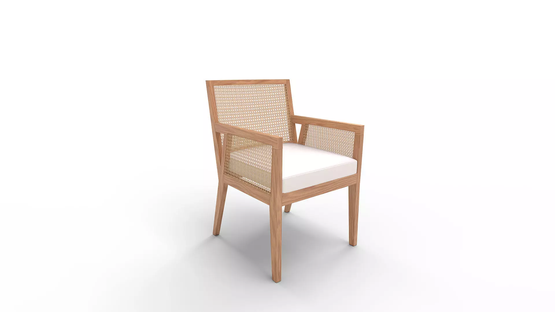 Safavieh Couture Malik Linen Arm Chair 3D model