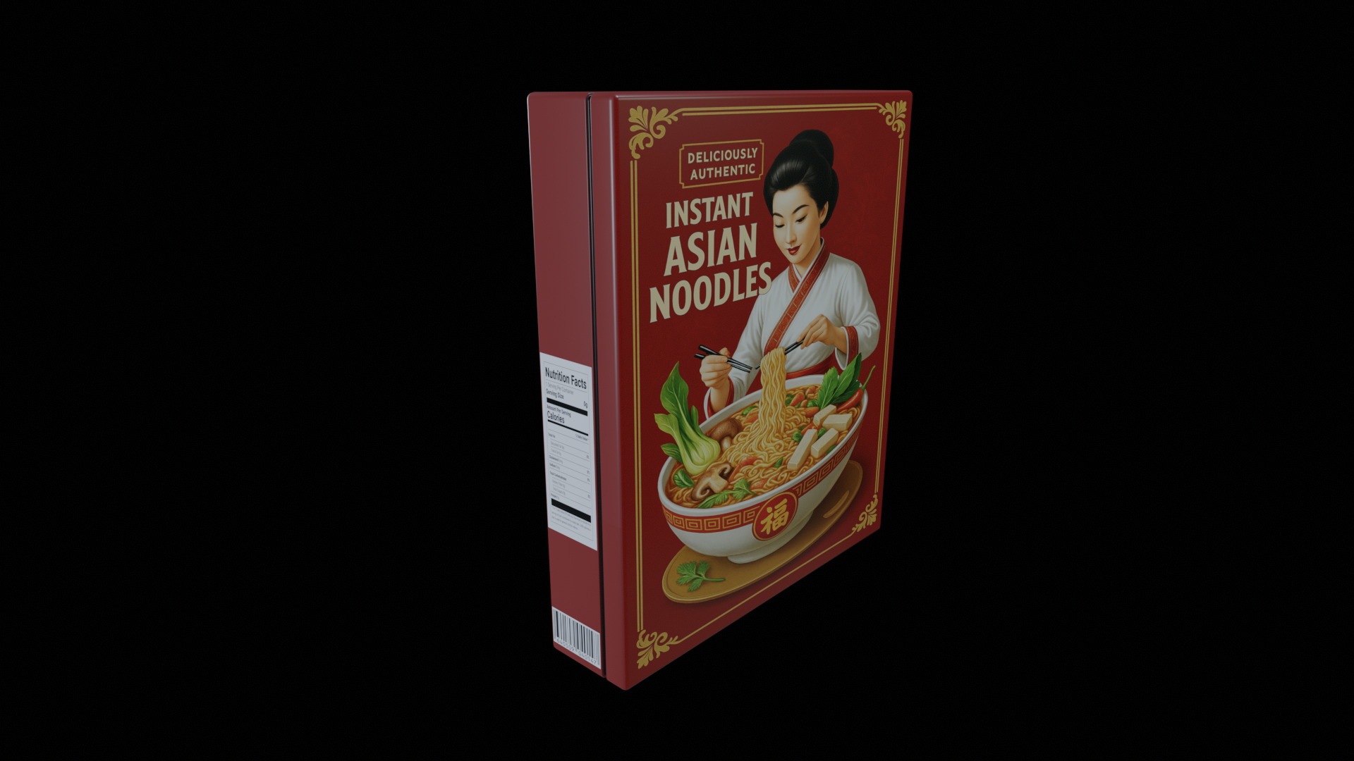 Instant Noodles - GAME READY PBR Low-poly 3D model Low-poly 3D model_1