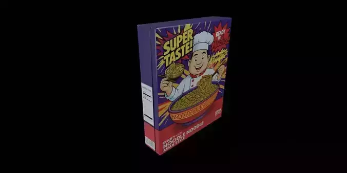Instant Noodles - GAME READY PBR Low-poly 3D model Low-poly 3D model