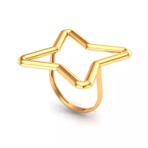 Minimal women gold ring 1002